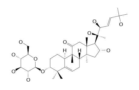 (22S)-3-ALPHA-(BETA-D-GLUCOPYRANOSYLOXY)-16-ALPHA,20,22,25-TETRAHYDROXY-(10-ALPHA)-CUCURBITA-5,23T-DIEN-11-ONE