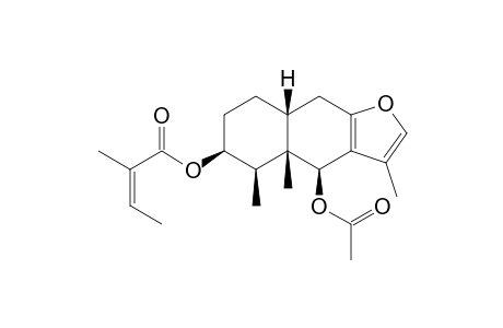6beta-Acetoxy-3beta-(Angeloyloxy)furanoeremophilane