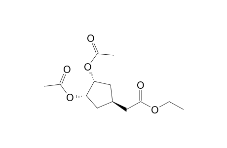 trans-Ethyl 3,4-diacetoxycyclopentylacetate