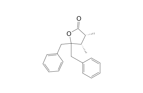 2(3H)-Furanone, dihydro-3,4-dimethyl-5,5-bis(phenylmethyl)-, cis-(.+-.)-