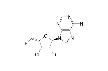 (E)-9-(3-CHLORO-3,5-DIDEOXY-5-FLUORO-BETA-D-ERYTHRO-PENT-4-ENOFURANOSYL)-ADENINE
