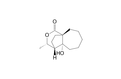 (3S,4R*,4aS*,9aR*)-octahydro-4a-hydroxy-3-methyl-1H-4,9a-ethanocyclohepta[c]pyran-1-one