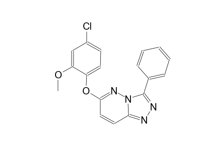 [1,2,4]triazolo[4,3-b]pyridazine, 6-(4-chloro-2-methoxyphenoxy)-3-phenyl-