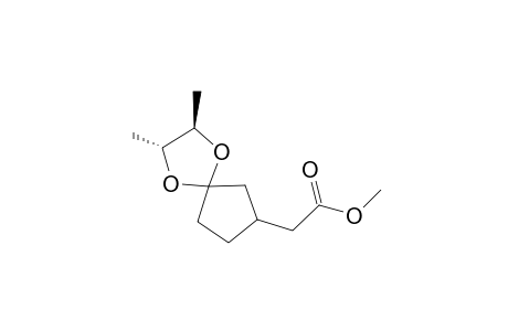 Methyl (R)-(2'l,3'l,7u)-(2',3'-Dimethyl-1',4'-dioxaspiro[4.4]cyclonon-7'-yl)acetate