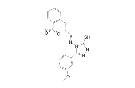 5-(3-methoxyphenyl)-4-{[(E,2E)-3-(2-nitrophenyl)-2-propenylidene]amino}-4H-1,2,4-triazole-3-thiol