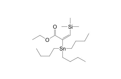 2-Propenoic acid, 2-(tributylstannyl)-3-(trimethylsilyl)-, ethyl ester, (E)-