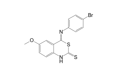 4-(4-Bromophenyl)imino-6-methoxy-1H-benzo[d][1,3]thiazine-2(4H)-thione