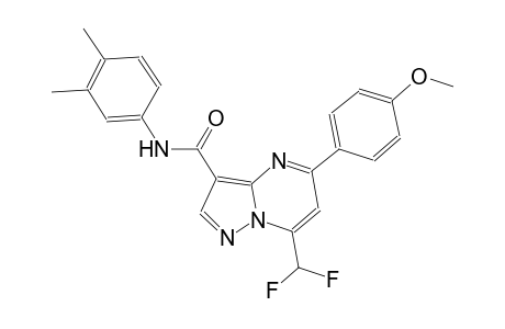 7-(difluoromethyl)-N-(3,4-dimethylphenyl)-5-(4-methoxyphenyl)pyrazolo[1,5-a]pyrimidine-3-carboxamide