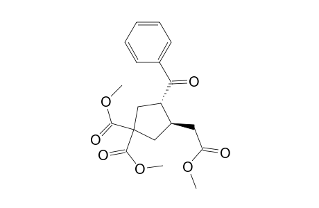 1,1-Cyclopentanedicarboxylic acid, 3-benzoyl-4-(2-methoxy-2-oxoethyl)-, dimethyl ester, trans-