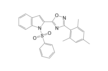 5-(1-Phenylsulfonylindol-2-yl)-3-(2,4,6-trimethylphenyl)-1,2,4-oxadiazole