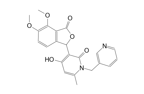 2(1H)-pyridinone, 3-(1,3-dihydro-4,5-dimethoxy-3-oxo-1-isobenzofuranyl)-4-hydroxy-6-methyl-1-(3-pyridinylmethyl)-
