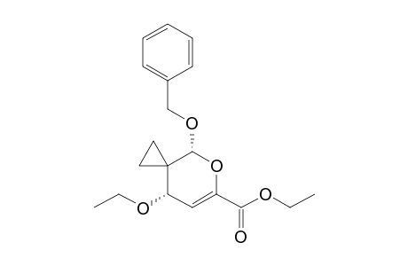 Ethyl (cis)-4-(benzyloxy)-8-ethoxy-5-oxaspiro[2.5]oct-6-ene-6-carboxylate
