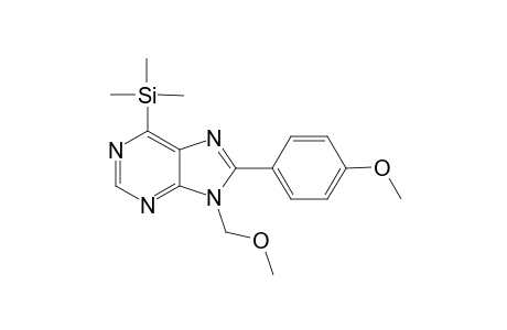 9-(Methoxymethyl)-8-(4-methoxyphenyl)-6-(trimethylsilyl)-9H-purine