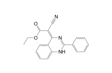 Acetic acid, cyano(2-phenyl-4(1H)-quinazolinylidene)-, ethyl ester