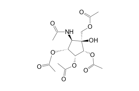 [(1S,2R,3R,4R,5R)-2-acetamido-3,4,5-triacetoxy-1-hydroxy-cyclopentyl]methyl acetate