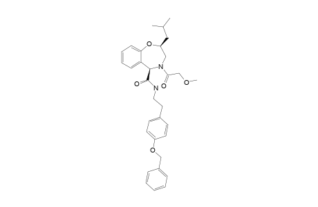 N-[2-(4-BENZYLOXYPHENYL)-ETHYL]-2-ISOBUTYL-4-(METHOXYACETYL)-2,3,4,5-TETRAHYDROBENZO-[F]-[1,4]-OXAZEPINE-5-CARBOXAMIDE