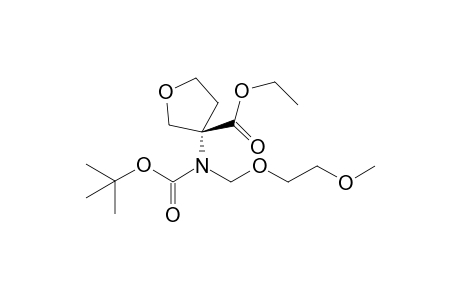 Ethyl 3-(tert-butoxycarbonyl((2-methoxyethoxy)methyl)amino)tetrahydrofuran-3-carbo xylate