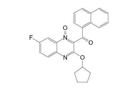2-(1-NAPHTHOYL)-3-(CYCLOPENTYLOXY)-7-FLUORO-QUINOXALINE-1-OXIDE