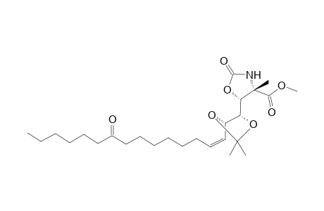 (1R,2S,3Z,4'S,5'R)-1-(4'-Methyl-4'-methoxycarbonyl-2'-oxazolidinon-5'-yl)-1,2-O-isopropylidene-11-keto-3-ene-1,2-heptadecanediol
