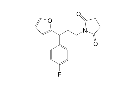 2,5-pyrrolidinedione, 1-[3-(4-fluorophenyl)-3-(2-furanyl)propyl]-