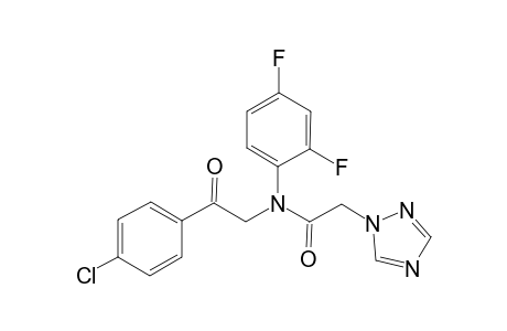 N-(2-(4-chlorophenyl)-2-oxoethyl)-N-(2,4-difluorophenyl)-2-(1H-1,2,4-triazol-1-yl)acetamide