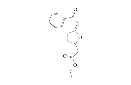2-(E)-[1-(Phenylcarbonyl)methylidene)-5-(ethoxycarbonylmethyl)tetrahydrofuran