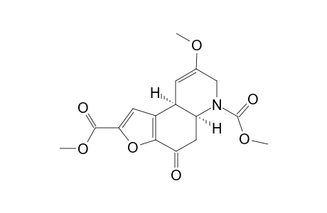 Dimethyl (5aRS,9aSR)-4,5,5a,6,7,9a-Hexahydro-8-methoxy-4-oxofuro[3,2-f]quinoline-2,6-dicarboxylate