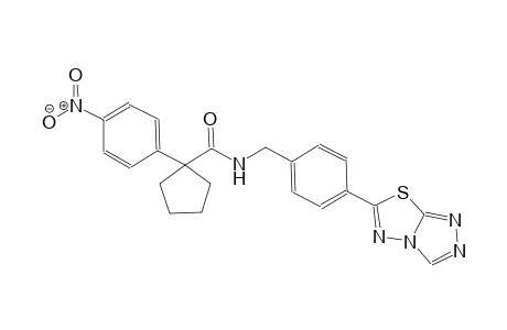 cyclopentanecarboxamide, 1-(4-nitrophenyl)-N-[(4-[1,2,4]triazolo[3,4-b][1,3,4]thiadiazol-6-ylphenyl)methyl]-