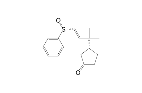 Cyclopentanone, 3-[1,1-dimethyl-3-(phenylsulfinyl)-2-propenyl]-, [R*,R*-(E)]-(.+-.)-