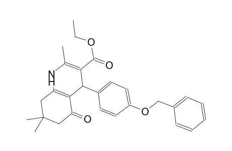 ethyl 4-[4-(benzyloxy)phenyl]-2,7,7-trimethyl-5-oxo-1,4,5,6,7,8-hexahydro-3-quinolinecarboxylate