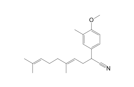 (4E)-2-(4-methoxy-3-methyl-phenyl)-5,9-dimethyl-deca-4,8-dienenitrile
