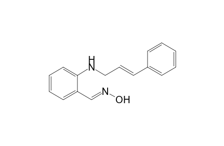 2-[(E)-3-Phenylprop-2-enylamino]benzaldehyde Oxime