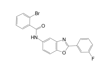 2-Bromo-N-[2-(3-fluorophenyl)-1,3-benzoxazol-5-yl]benzamide
