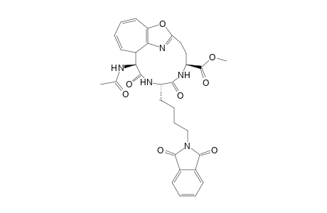 Methyl (7S,10S,13S)-7-(Acetylamino)-10-(4'-phthalimidobutyl)-8,11-dioxo-19-oxa-9,12,17-triazatricyclo[14.2.1.0(6,18)]nonadeca-1(18),2,4,16-tetraene-13-carboxylate