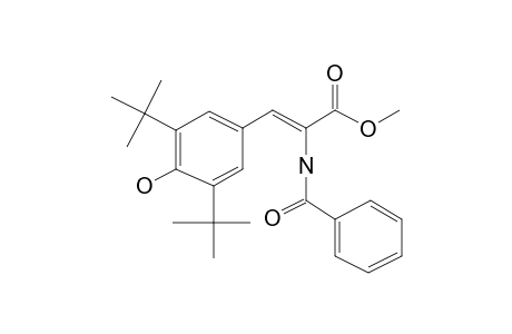 Cinnamic acid, .alpha.-[N-benzoylamino]-3,5-di-T-butyl-4-hydroxy-