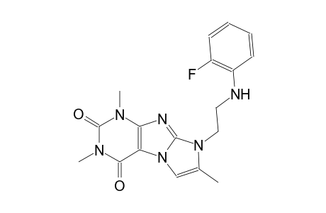 1H-imidazo[2,1-f]purine-2,4(3H,8H)-dione, 8-[2-[(2-fluorophenyl)amino]ethyl]-1,3,7-trimethyl-