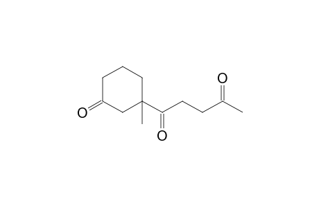 1-(1-Methyl-3-oxidanylidene-cyclohexyl)pentane-1,4-dione