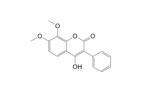 4-Hydroxy-7,8-dimethoxy-3-phenyl-1-benzopyran-2-one