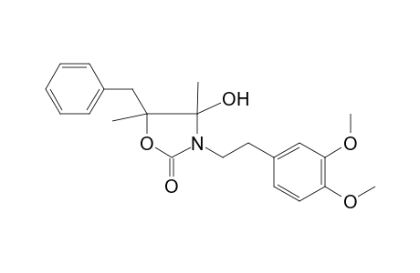 5-Benzyl-3-[2-(3,4-dimethoxyphenyl)ethyl]-4-hydroxy-4,5-dimethyl-1,3-oxazolidin-2-one
