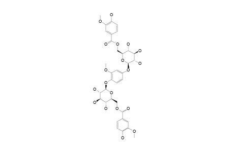 EHLETIANOL_B;2-METHOXYHYDOQUINONE-1,4-BIS-O-(6-VANILLOYL)-BETA-D-GLUCOPYRANOSIDE