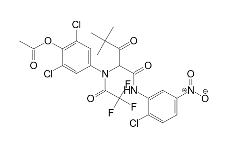 Pentanamide, 2-[[4-(acetyloxy)-3,5-dichlorophenyl](2,2,2-trifluoroacetyl)amino]-N-(2-chloro-5-nitrophenyl)-4,4-dimethyl-3-oxo-
