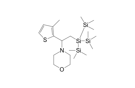 4-(2-(1,1,1,3,3,3-hexamethyl-2-(trimethylsilyl)trisilan-2-yl)-1-(3-methylthiophen-2-yl)ethyl)morpholine