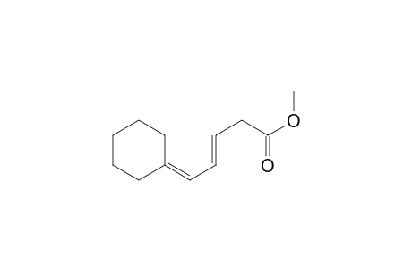 3-Pentenoic acid, 5-cyclohexylidene-, methyl ester, (E)-