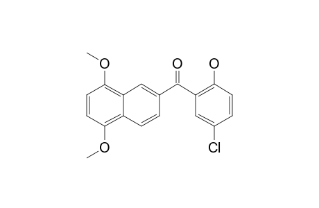 (5-CHLORO-2-HYDROXYPHENYL)-(5,8-DIMETHOXYNAPHTH-2-YL)-KETONE