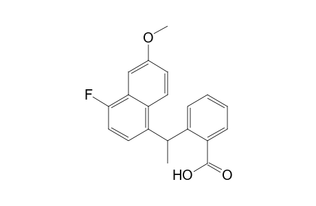 Benzoic acid, 2-[1-(4-fluoro-6-methoxy-2-naphthalenyl)ethyl]-