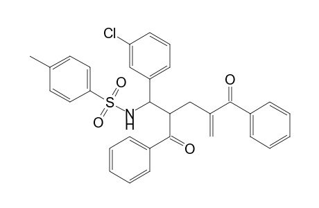 N-[2,4-Dibenzoyl-1-(3-chlorophenyl)pent-4-enyl]-4-methylbenzenesulfonamide