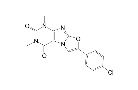 Oxazolo[2,3-f]purine-2,4(1H,3H)-dione, 7-(4-chlorophenyl)-1,3-dimethyl-