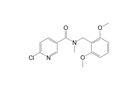 Pyridine-3-carboxamide, 6-chloro-N-(2,6-dimethoxybenzyl)-N-methyl-