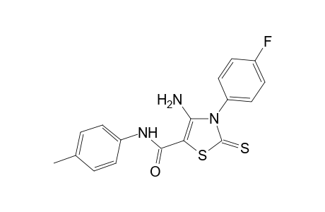 4-Amino-3-(4-fluorophenyl)-N-(4-methylphenyl)-2-sulfanylidene-2,3-dihydro-1,3-thiazole-5-carboxamide
