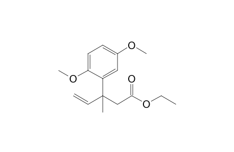 Ethyl 3-(2,5-Dimethyloxyphenyl)-3-methylpent-4-enoate